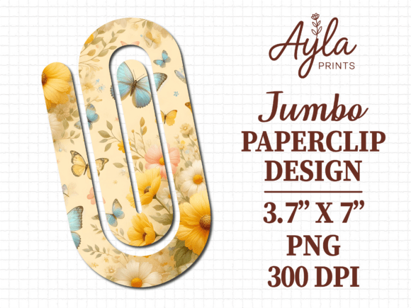 Butterfly Scrapbook Jumbo Paperclip: Graphics & Crafts for Creative Marketing