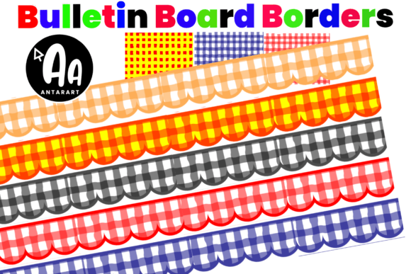 Checkerboard Bulletin Board Border Decor Graphics