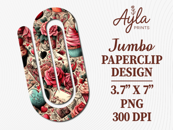 Christmas Cake Collage Jumbo Paperclip: Graphics for Crafts & Content