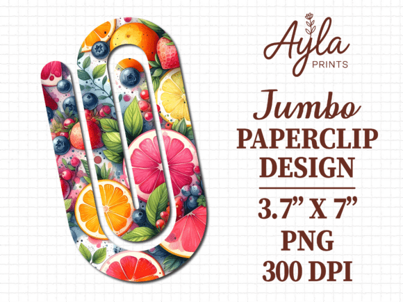 Citrus Fruits Berries Jumbo Paperclip Graphics