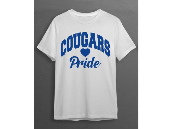 Cougars Pride with Heart Graphics