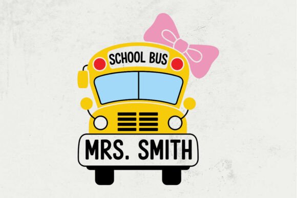 School Bus Svg, School Bus Name Svg